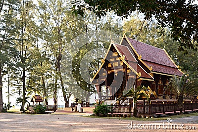 View of Wat Tha Sai. Thai Mueang. Thai Mueang district. Phang Nga province. Thailand Stock Photo