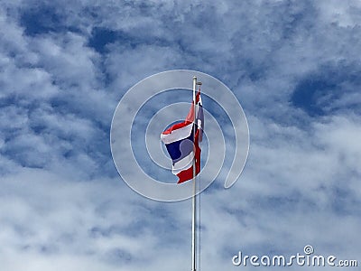 Thai nationalflag Stock Photo