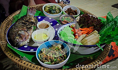 thai nerthern food Stock Photo