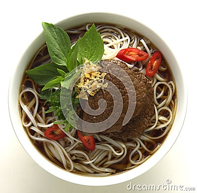 Thai Noodle Soup Stock Photo