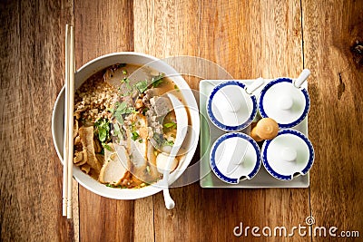 Thai noodle spicy. Stock Photo