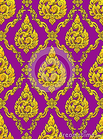 Thai pattern background Stock Photo