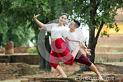 Thai Performing Arts Stock Photo