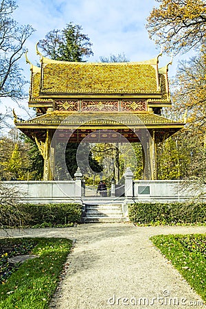 Thai-salo temple in Bad Homburg Stock Photo