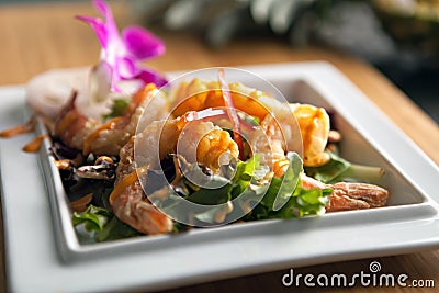 Thai Shrimp Dish Stock Photo