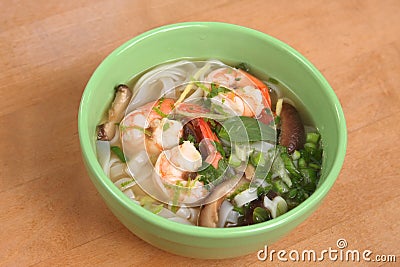 Thai Shrimp Soup Stock Photo