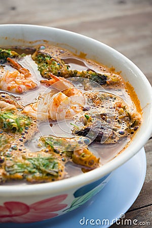 Thai sour soup Stock Photo