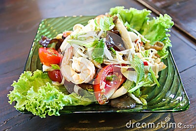 Thai Spicy Salad Stock Photo