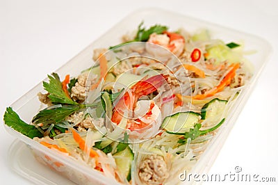 Thai spicy seafood salad Stock Photo