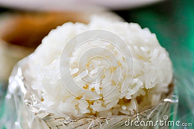 Thai sticky rice Stock Photo