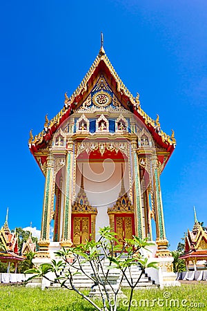 Thai style church Stock Photo