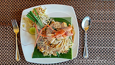 Thai style food with lobster Stock Photo