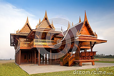 Thai Style House Stock Photo