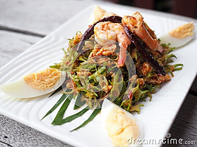 Thai style wing bean salad Stock Photo