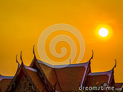 Thai Sunset Stock Photo