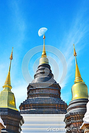 Thai tample architecture Stock Photo