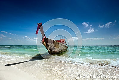 Thai temple built in the ark on the tropic Stock Photo