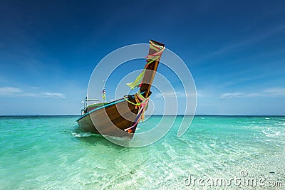 Thai temple built in the ark on the tropic Stock Photo