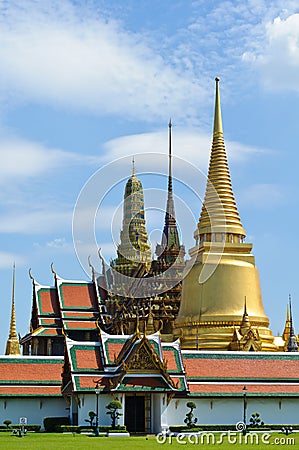 Thai temple in grand palace Stock Photo