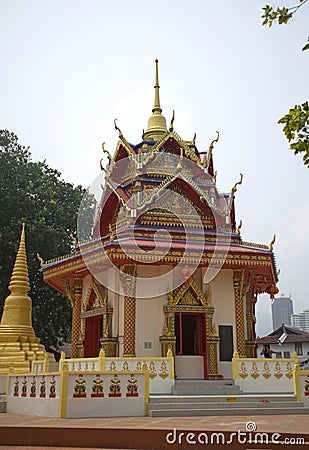 Thai temple, Penang, Malaysia Stock Photo