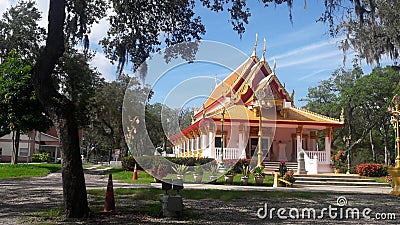 Wat Mongkolratanaram,Tampa,Florida Stock Photo