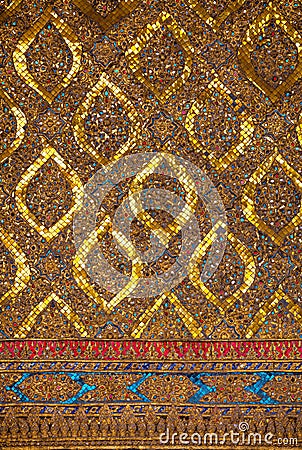 Thai traditional decorative mosaic Stock Photo