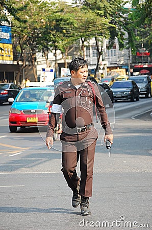 Thai traffic police officer Editorial Stock Photo