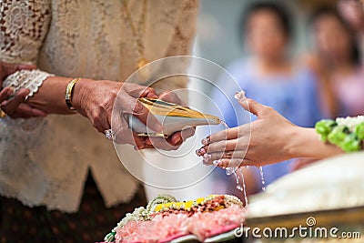 Thai wedding ceremony Stock Photo
