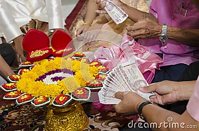 Thai Wedding Stock Photo