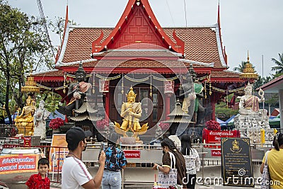 THAILAND AMPHAWA WAT CHULAMANEE Editorial Stock Photo