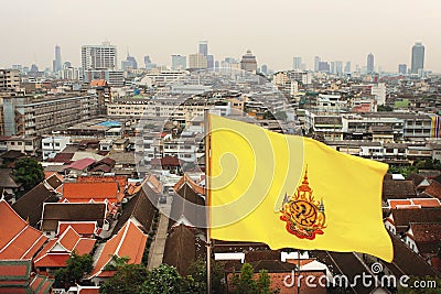 Thailand Bangkok - Golden Stupa view Stock Photo