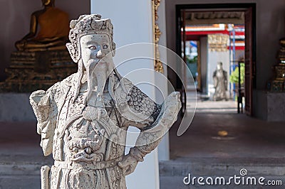 Thailand, Bangkok. Histirical and culture legacy, Tample of Dawn, Gold Buddhas Stock Photo