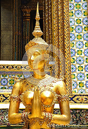 Thailand Bangkok Wat Phra Kaew Stock Photo