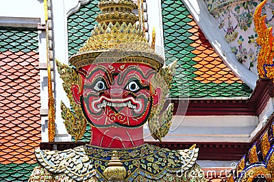 Thailand Bangkok Wat Phra Kaew Stock Photo