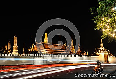 Thailand. Bangkok. Wat Phra Kaew and Royal palace Stock Photo
