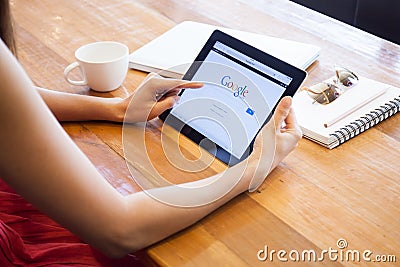 THAILAND,CHIANGMAI - ARRIL 5, 2015: Google is an American multin Editorial Stock Photo