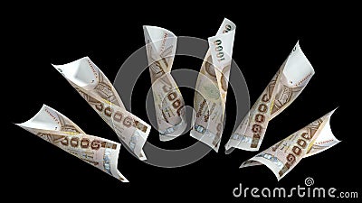 Thailand Currency 1000 Baht Stock Photo