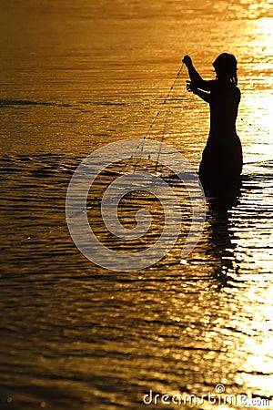 Thailand fisherman Stock Photo