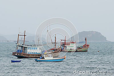 Thailand fishing boat Editorial Stock Photo