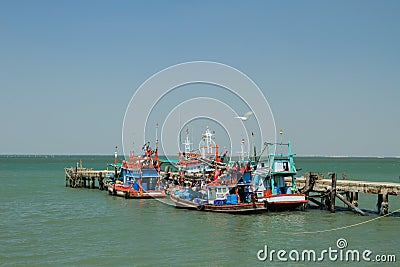 Thailand fishing boat Editorial Stock Photo