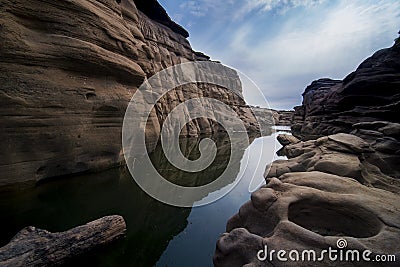 Thailand grand canyon sam phan bok at Ubon Ratchathani, Thailand Stock Photo