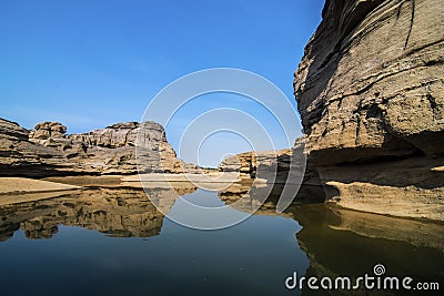 Thailand grand canyon sam phan bok at Ubon Ratchathani, Thailand Stock Photo