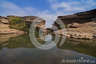 Thailand grand canyon sam phan bok at Ubon Ratchathani, Thailand Stock Photo