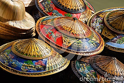 Thailand hats Stock Photo