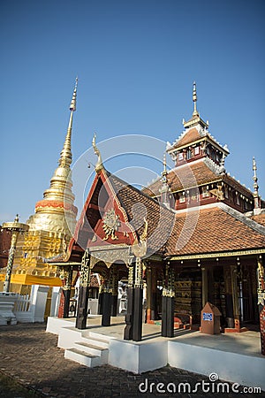 THAILAND LAMPANG WAT PONGSANUK TEMPLE Stock Photo