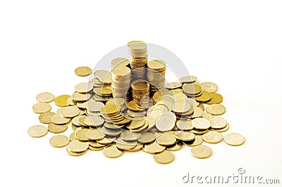 Thailand money coins heap Stock Photo