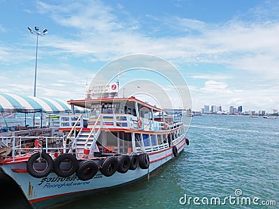 Thailand Pattaya Port to Koh Larn Editorial Stock Photo