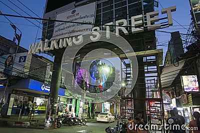 THAILAND PATTAYA WALKING STREET MARKET Editorial Stock Photo