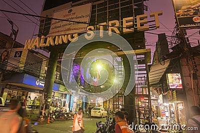 THAILAND PATTAYA WALKING STREET MARKET Editorial Stock Photo