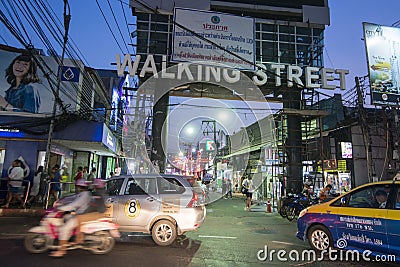 THAILAND PATTAYA WALKING STREET MARKET Editorial Stock Photo